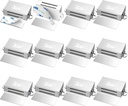 Cabinet Door Magnet Adhesive Jiayi 12 Pack Magnetic Door Catch Cabinet Magnetic Latch Stainless Steel Kitchen Magnetic Latch for Cupboard Magnetic Door Closure Closet Door Closing for Drawer Wardrobe