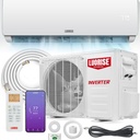 11500 BTU WiFi Mini Split AC/Heating System, Ductless Air Conditioner, 17 SEER2 115V Inverter Wall AC Unit, Cools Up to 550 Sq.Ft, Pre-Charged Heat Pump & 16.4ft Installation Kit