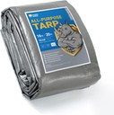 GUARD SHIELD Heavy Duty Tarp 16x20 Feet Silver/Black Multi Purpose Thick Waterproof Poly Tarp Cover 10mil