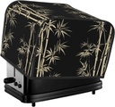 4 Slice Toaster Cover with Pocket Universal Size Toasters Dusts Covers Asian Plant Bread Machine Cover & Protection Bread Machine Protector Small Kitchen Appliance Covers