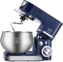 Stand Mixer, Multi Functional Chef Machine, 5L Capacity, 6-Speed Adjustable, Kitchen Electric Mixer With Stainless Steel Bowl, Dough Hook, Mixer, Egg White Separator (Blue)