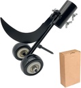 Crevice Weeding Tools with Wheels, Stand Up Stainless Steel Weed Puller Tool for Garden Patio Backyard Lawn Sidewalk Driveways Weeds