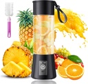 Portable Personal Size Mini Blender - 2025 Upgraded Cordless Blender for Smoothies & Shakes, Type-C Rechargeable, 380Ml Traveling BAP Free Juicer Cup for Sports/Travel/Home, 20000Rpm/Min Speed