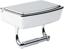 Delta Porter Polished Chrome Toilet Paper Holder with Mobile Phone Storage