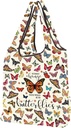 CMNIM Butterfly Reusable Tote Bag Monarch Butterflies Lover Gift Without Change There Would Be No Butterflies Foldable Bag
