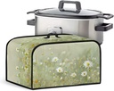 Daisy Dust Cover for Crock Pot Slow Cooker Cover Dust Cover Washable Kitchen Appliance Cover with Top Handle and Pocket Green Home Decor Accessories