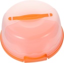 iplusmile Portable Transparent Plastic Cake Box for Round Cakes for Birthday Parties and Showers Airtight Display and Storage Case