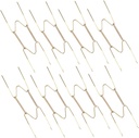 DECHOUS 8pcs Decorative W-Shaped Plate Hangers Invisible Spring Wall Holders for Vertical Plate Display Decor Easy Installation for