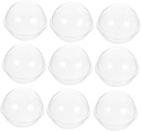 SECFOU 10pcs Transparent Cupcake Boxes Individual Cake Holders Dome Lid for Muffins and Desserts Compact Bakery Packaging for Gifting and Storage for Parties and Events