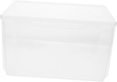 Ciieeo Transparent Plastic Bread Box for Refrigerator Medium Sized Snack Storage Holder Airtight Loaf Keeper Kitchen Countertop Organizer Safe Non Toxic Food Storage Container