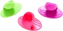 3pcs Protective Hand Clips Set Insulation Finger Set for Oven Microwave Silicone Glove Kitchen Accessories Heat Resistant Easy Cleaning Random Colors