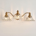 Vintage Bathroom Vanity Light Fixture 3 Lights Vanity Lighting Matte Antique Brass Vanity Light for Bathroom