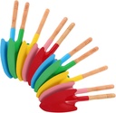 SUPVOX 10pcs Portable Small Garden Shovel Wooden Handle Garden Spade Hand Digging Tool for Boys and Girls Beach Shovel Vegetable Planting Tool Outdoor Use