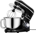 ZOKOP Stand Mixer,6.5-QT 660W 6-Speed Tilt-Head Food Mixer, Kitchen Electric Mixer with Dough Hook, Wire Whip & Beater (6.5QT, Black)