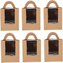 Alipis Cake Holders Muffin Case Backing Cake Case Packing Boxes Cupcake Wrapping Box Windowed Dessert Packaging
