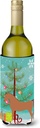 Caroline's Treasures BB9278LITERK Arabian Horse Christmas Wine Bottle Hugger, Teal Bottle Cooler Sleeve Hugger Machine Washable Collapsible Insulator Beverage Insulated Holder