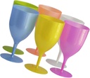 PRETYZOOM 6pcs Plastic Goblets Decorative Cocktail Cups for Home Bar Parties and Picnics Multi-functional Drinkware for Wine and Juice