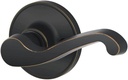 Schlage J Dexter by Schlage Aged Bronze Right-Handed Dummy Door Lever