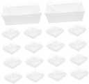 50pcs Clear Cupcake Boxes with Lids Stackable Bakery Containers for Desserts and Baked Goods for Parties and Gifting Food-safe Material