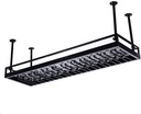 Wine Rack Morden Style Iron Hanging Wine Glass Rack Ceiling Decoration Shelf for Bar Restaurants Kitchen or Wine Cellar Storage (Color : Black Size : 80cm) (Black 100cm)