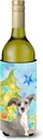 Caroline's Treasures BB9422LITERK Italian Greyhound Christmas Wine Bottle Hugger Bottle Cooler Sleeve Hugger Machine Washable Collapsible Insulator Beverage Insulated Holder