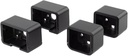 Deckorators Textured Black Aluminum Contemporary Rail Horizontal Bracket Kit (2-Piece, 4-Pack)