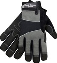 West County Gardener West Chester Protective Gear 013C/L Men's Gloves –Large, Charcoal, Work Gloves with Four-Way Spandex Backing, Adjustable Cuff,Large (Pack of 2)