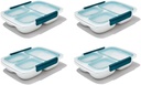 OXO Good Grips Prep & Go Divided Container 4.1 Cups/1 L - Leakproof Food Storage, Pack of 4