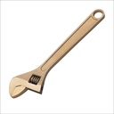 CS Unitec | Non-Sparking & Non-Magnetic Adjustable Wrench | 12in Aluminum Bronze Tool, TUV Certified & Beryllium Free