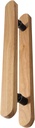 Solid Wood Glass Door Handle,Two Sided Rustic Sliding Barn Modern Sauna Door Handle,Modern Push Pull Door Handle Set for Indoor Outdoor (Natural 60 cm (24in))