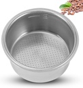 51mm 2 Cups Coffee Filter Basket, Reusable Stainless Steel Coffee Portafilter Basket Coffee Machine Replacement Accessories for High Pressure Coffee Machine