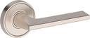Baldwin PS.ANA.R.RRR Anaheim Hills Passage Door Lever Set with Recessed Round Rose from The Reserve Collection - Satin Nickel