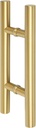 Alise 16" Shower Door Handle,Sliding Shower Glass Door Pull, Round Back to Back Handle for Shower Doors,SUS304 Stainless Steel Shower Hardware Replacement Parts,Gold Finish,LS7040Y-G