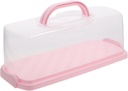 Handheld Portable Transparent Loaf Cake Keeper Airtight Plastic Bread Box for Sandwiches and Cookies Design for Easy Storage and Effortless Cleaning