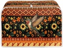 Xoenoiee Aztec Tribal Sunflower Hummingbird Print Toaster Covers Bread Maker Cover, Kitchen Small Appliance Covers, Microwave Toaster Oven Cover Toasters Kitchen Accessories for 2 Slice