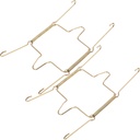 KICHOUSE 2pcs U-shaped Spring Hooks for Wall Plate Hangers Invisible Plate Hangers for Kitchen Decor