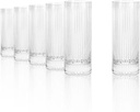 Stölzle Lausitz Soho Highball Glass Set - Set of 6 Elegant 13.75 oz Glasses with Thick Base, 100% Lead-Free Crystal Glassware, Dishwasher Safe Glasses for Entertaining & Special Occasions
