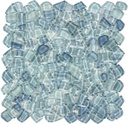 Tenedos HTC253 Aqua Pebble Glass Mosaic Tile – 1 Sheet of Irregular Blue-Green Glossy Pebble Shapes for Backsplash, Shower Walls & Bathroom Decor