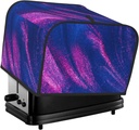 Oven Cover Kitchen Bread Machine Protector,4 Slice Toaster Cover For Home,Fingerprint Coaster Cover,Kitchen Small Appliance,Neon Gradient Blue