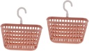 2pcs Hanging Kitchen Basket Rotatable Hook Storage Basket Plastic Storage for Bathroom Kitchen Bathroom Soap Holder Organizer