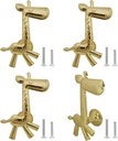 brandname Giraffe Knobs 4 Pcs Cute Animal Drawer Pull Kitchen Cabinet Closet Wardrobe Dresser Cupboard Door Handle Decoration Furniture Bedroom Home Office Accessories (Gold)