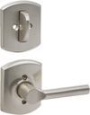 Schlage Lock Company F94BRW619GRW Broadway Lever Dummy Interior Pack with Decorative Greenwich, Satin Nickel