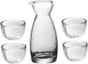 Alipis 1 Set Japanese Style Sake Cup Pot Glasses Transparent Design for Tea Parties and Home Decor Holiday present for Family and Friends