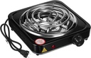1000W Single Burner Electric Cooktop, Hot Plate with 5 Mode Temperature Control, Compact and Portable Design, Applicable to Camping, Dorm, and Small Apartments (Black)