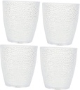 ABOOFAN 4pcs Water Cups Stylish Drinking Mugs for Tea Milk Office Use Chic Acrylic Milk Cups for Parties and Home Comfortable Grip Heat Insulation for and Celebrations
