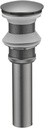 Pop Up Sink Drain Stopper for Bathroom,Gun Gray,Push Button Bathroom Sink Drain,Sink Pop Up Drain Stopper Parts,Full Copper Anti-Corrosion,Bouncing Drainer with Basket,Gun Gray B (Color : Gun Gray B
