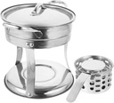 Portable Single Hot Pot Stove Burner Stove Mini for Hotpot Stainless Steel Pot Outdoor Cooking