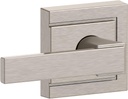 Schlage F10 NBK 619 ULD Northbrook Door Lever with Upland Trim, Hall & Closet Passage Lock, Satin Nickel