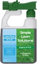 Superior 15-0-15 Liquid Lawn Fertilizer - Lawn Food for Growth & Green - Nitrogen, Potassium, Humic, Fish & Seaweed - Any Grass Type- Simple Lawn Solutions - All Season- Attached Sprayer (32 Ounce)