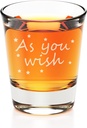 As You Wish Engraved Fluted Shot Glass